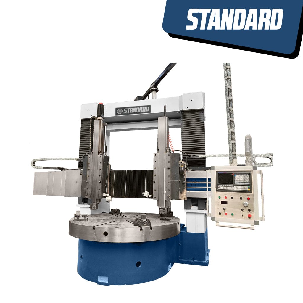 STANDARD EVD CNC Lathe: A detailed view of the STANDARD EVD-2500 CNC Lathe, highlighting its double column structure.