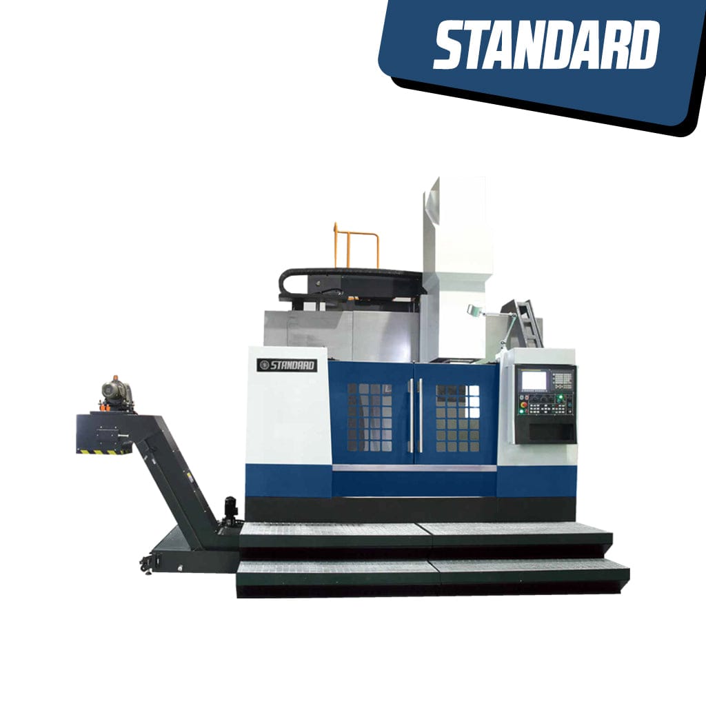 STANDARD EVS-1600 Single Column Vertical Lathe machining a large turbine casing with precision