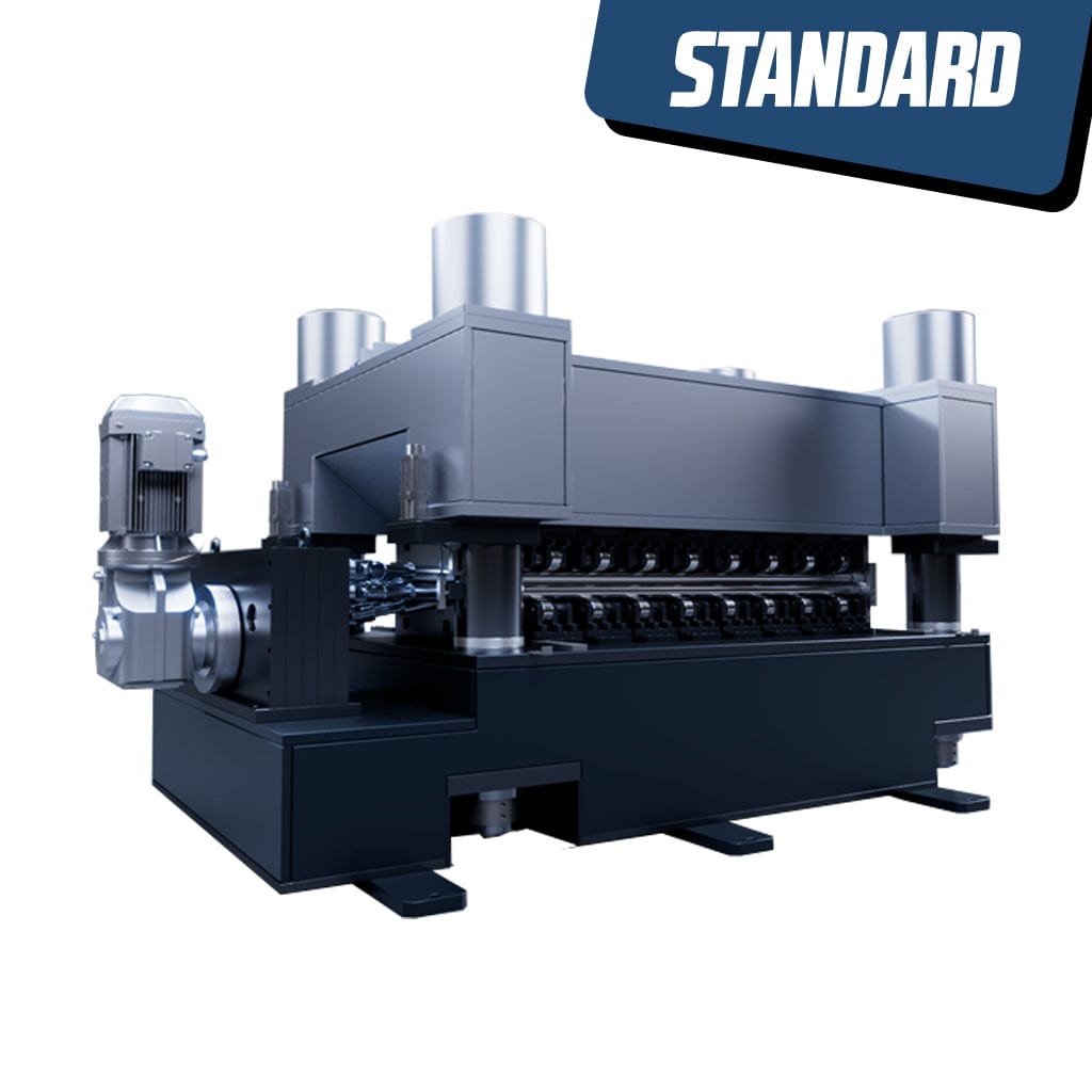  The STANDARD-EPL50-19-4x750 side view leveling machine is an industrial equipment used for straightening and leveling metal parts. It is designed with precision and automation to ensure high-quality results in metalworking operations.
