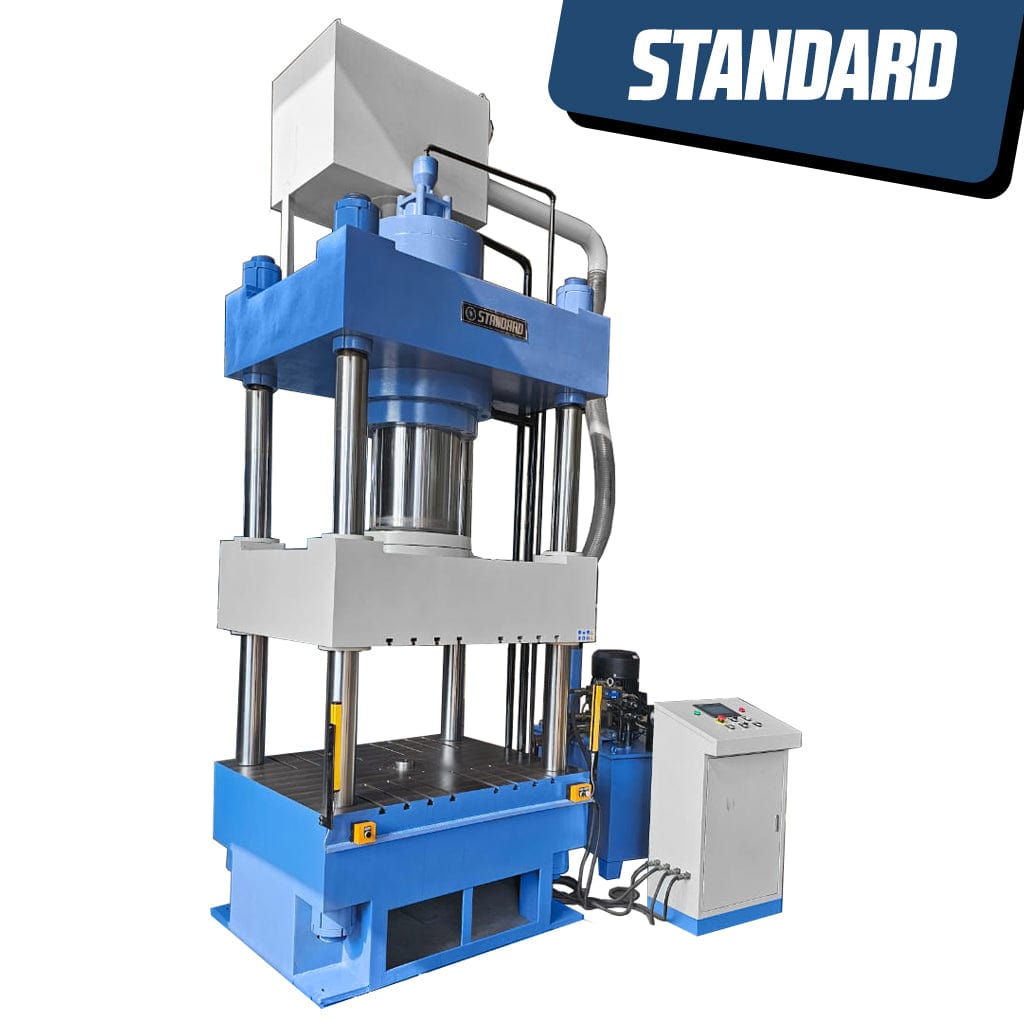 With a massive 1000-ton capacity, the H4P-1000 hydraulic press is designed to tackle the toughest manufacturing challenges. Its 4-post design provides enhanced stability and precision, making it the perfect solution for industries requiring heavy metal forming, compression molding, and other demanding applications.