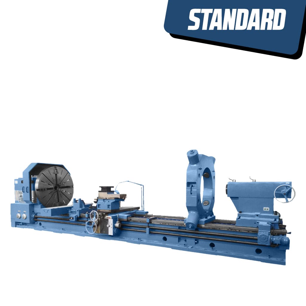 TF-2000 Series Horizontal Lathe with Ø2000mm swing and customizable bed lengths, designed for heavy-duty machining of large workpieces.